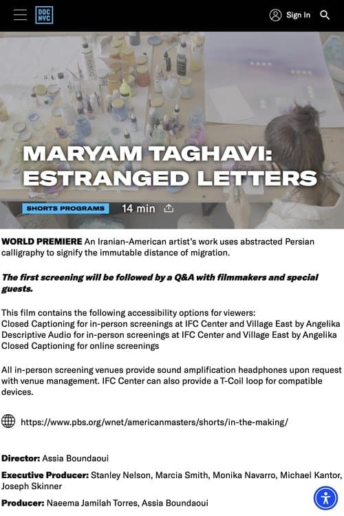 Maryam Taghavi: Estranged Letters
