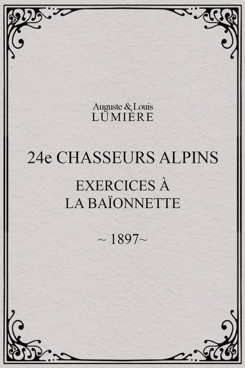 24ème chasseurs alpins : exercices à la baïonnette