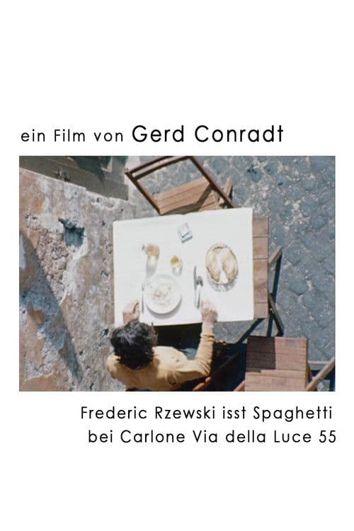 Frederic Rzewski eats spaghetti at Carlone Via della Luce 55