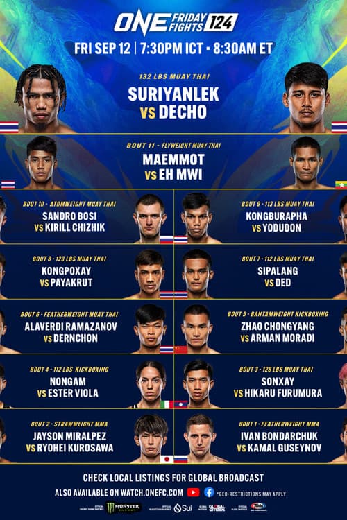 ONE Friday Fights 124: Suriyanlek vs. Decho