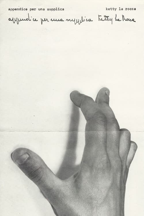 Appendice per una supplica