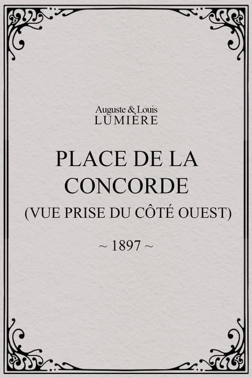 Place de la Concorde (vue prise du côté ouest)