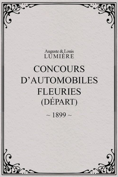 Fête de Paris 1899: Concours d'automobiles fleuries (départ)