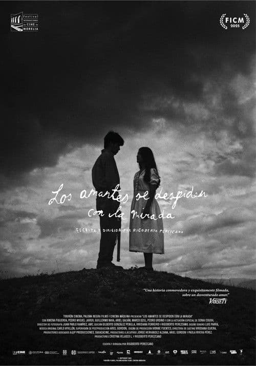 Lovers bid farewell with a glance