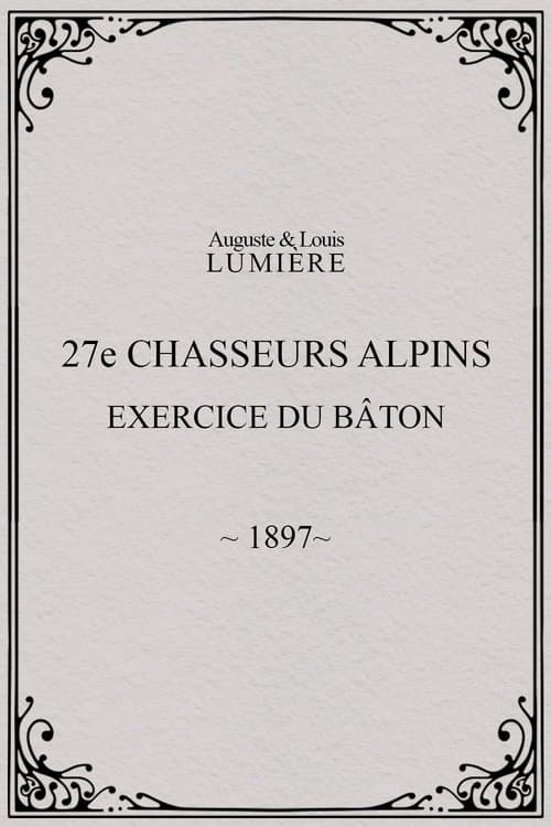 27ème chasseurs alpins : exercice du bâton